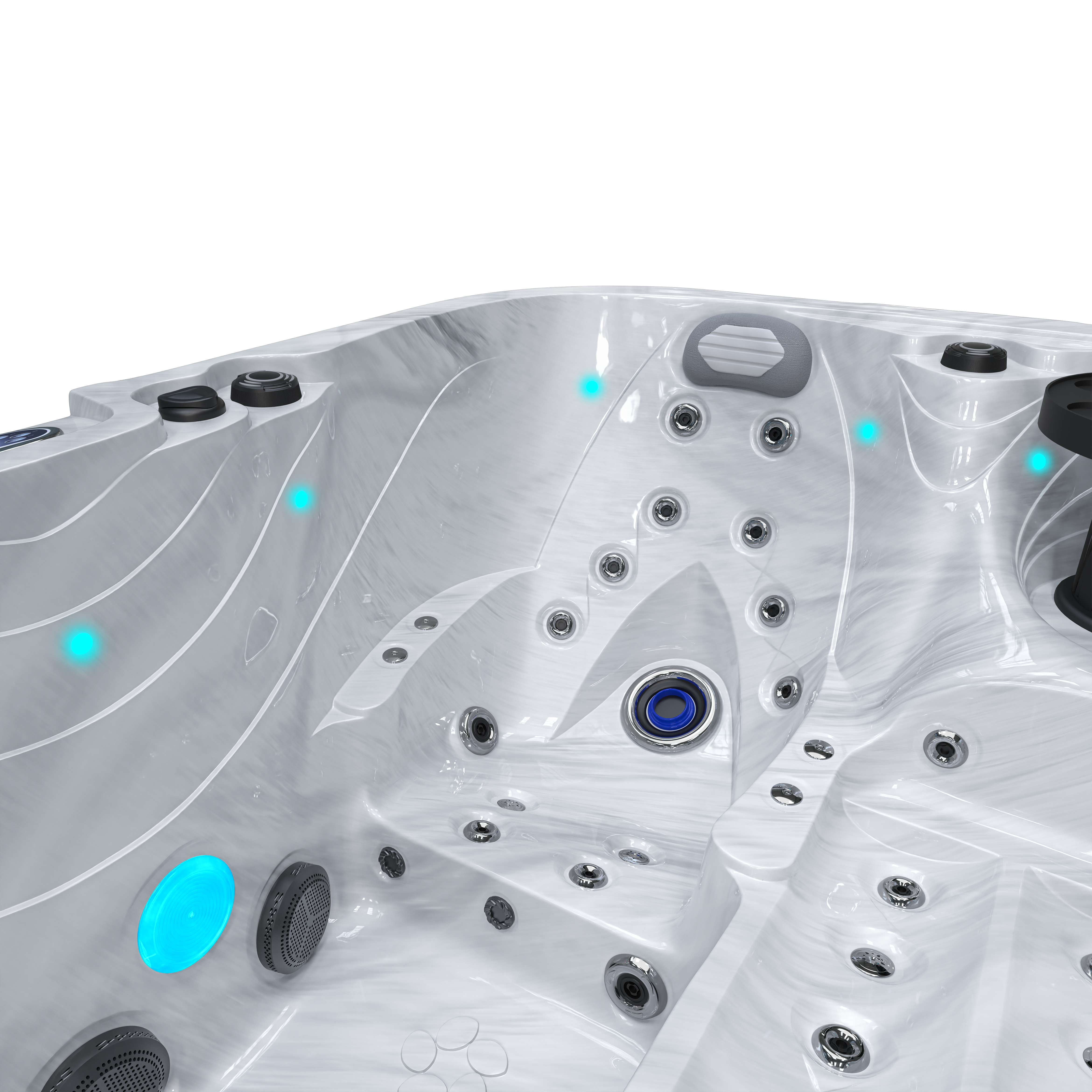 Whirlpool Pittsburgh **Game Changer Version** mit Balboa Therapy Sequencer und Volcano Massage